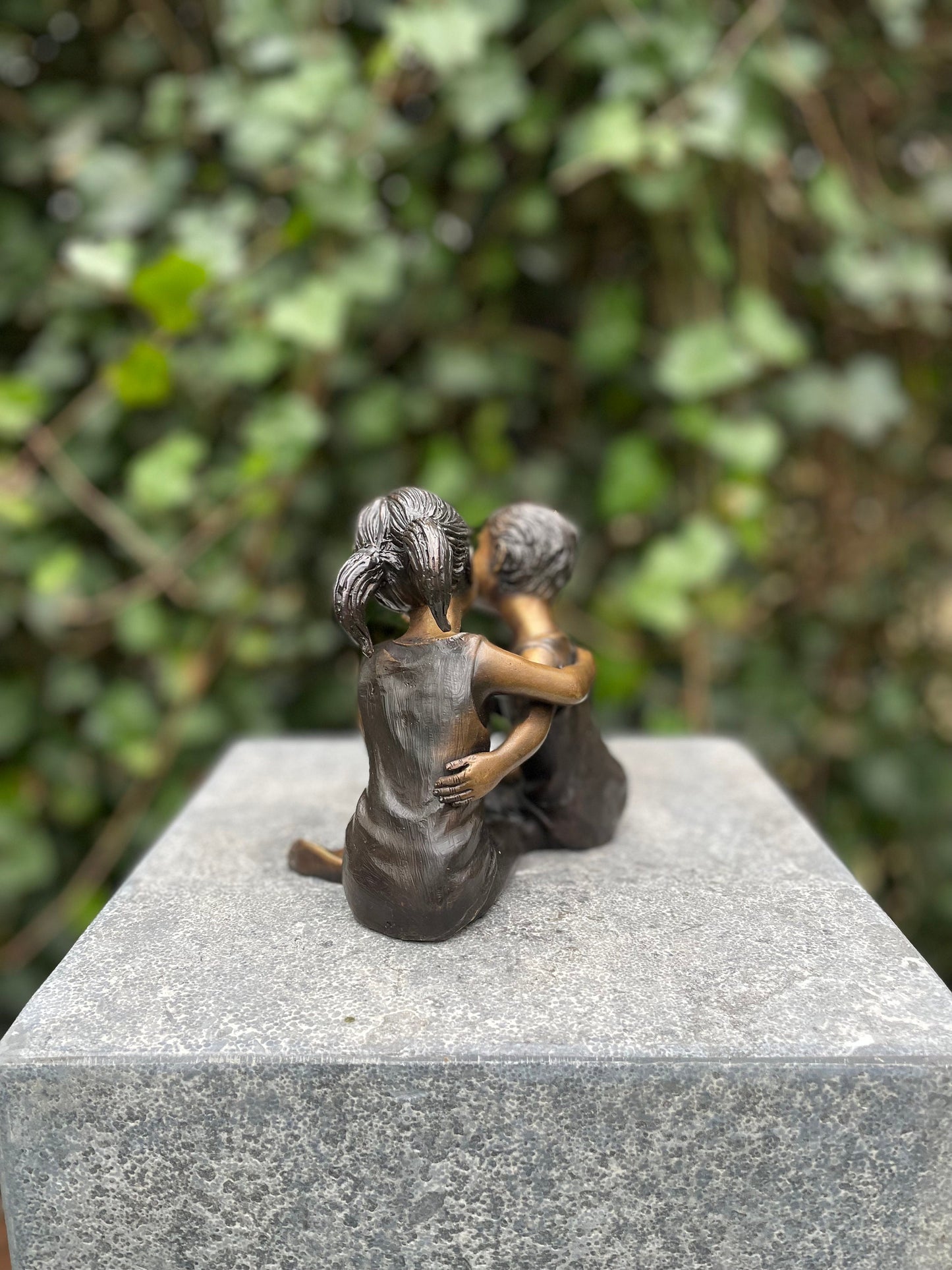 Childhood Secrets – Bronze Sculpture. 14x10x13cm