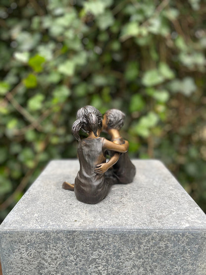 Childhood Secrets – Bronze Sculpture. 14x10x13cm