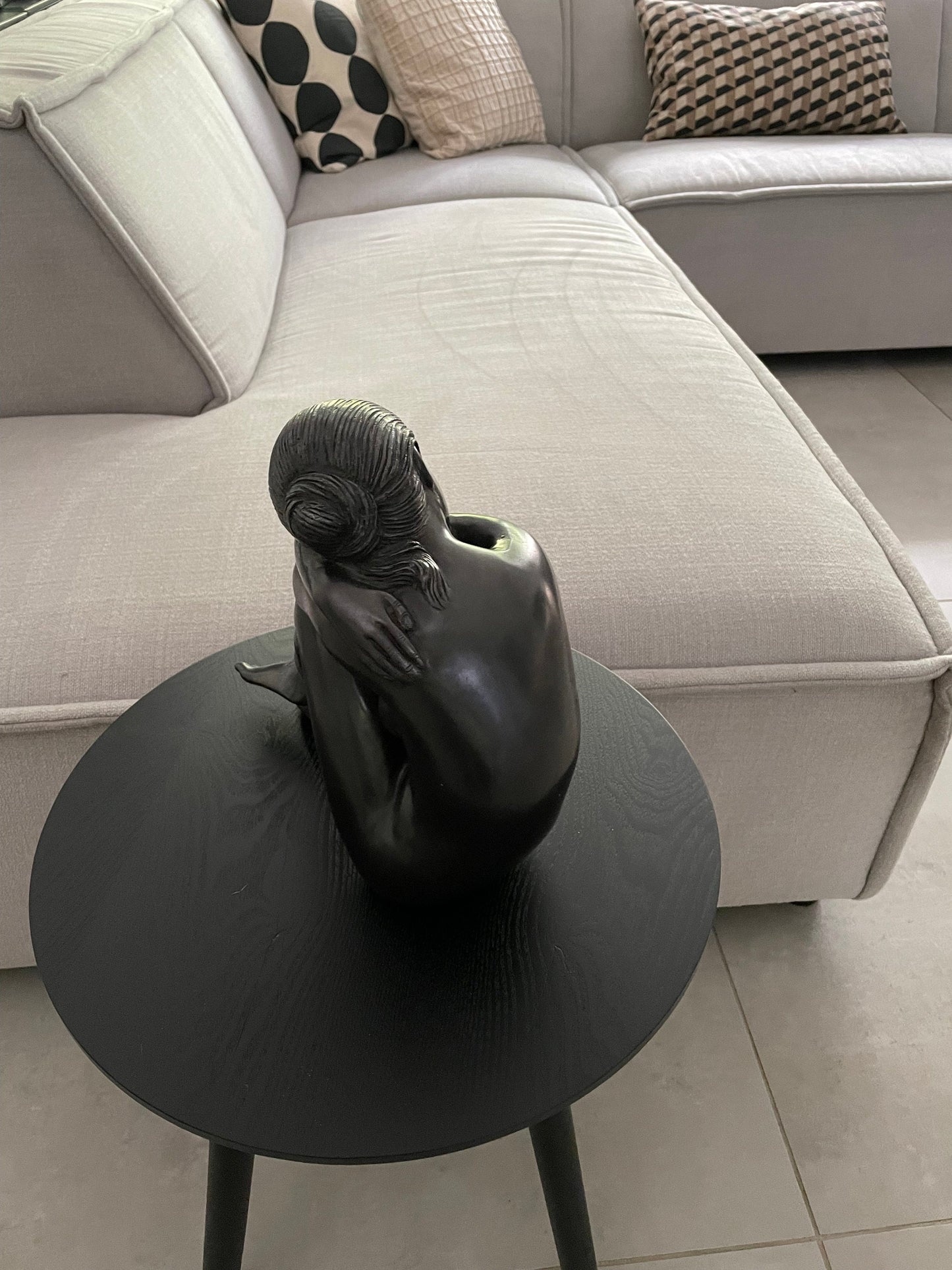 Resting Nude – Bronze Sculpture. 17x20x27cm