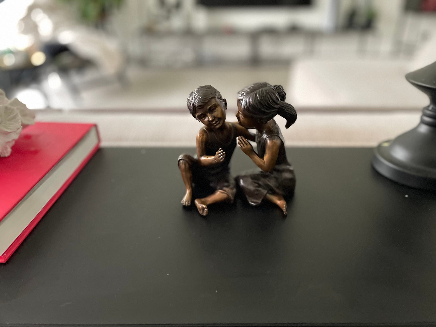 Childhood Secrets – Bronze Sculpture. 14x10x13cm