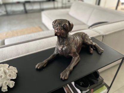 Loyal Boxer – Bronze Sculpture. 46x27x24cm - 2Kg