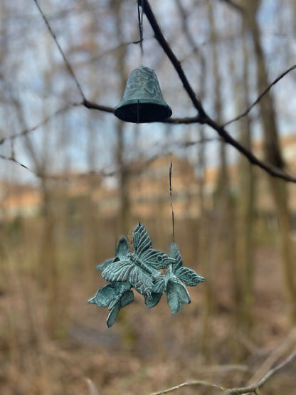 Butterfly Chimes – Bronze Sculpture. 9x9x30cm - 0.7Kg