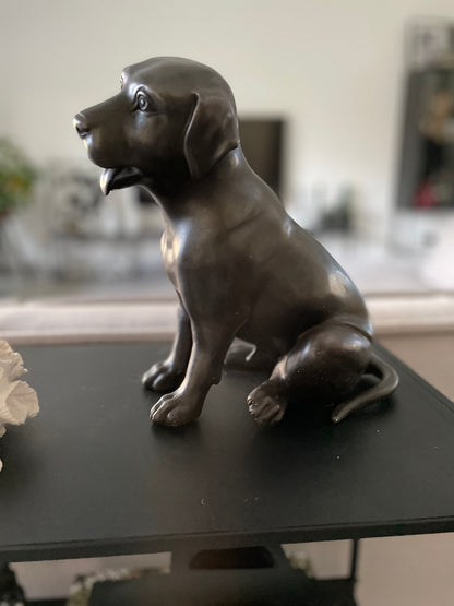 Faithful Labrador – Bronze Sculpture. 24x15x22cm - 2.7Kg