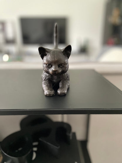 Stretching Kitten – Bronze Sculpture. 18x7x16cm - 1Kg