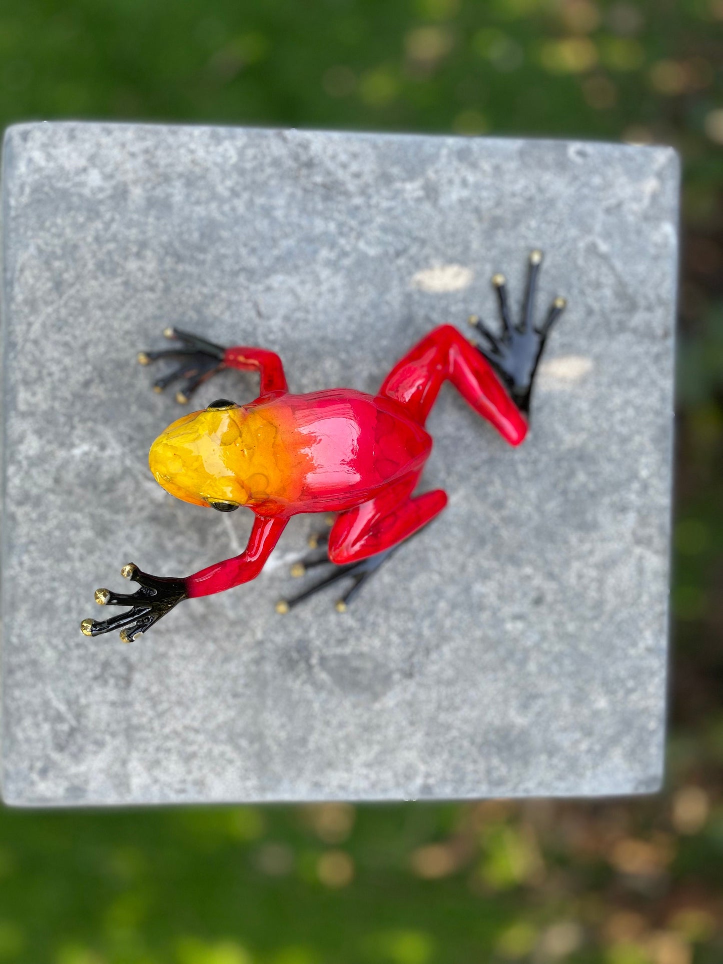 Frog Pose – Bronze Sculpture. 17x12x6cm