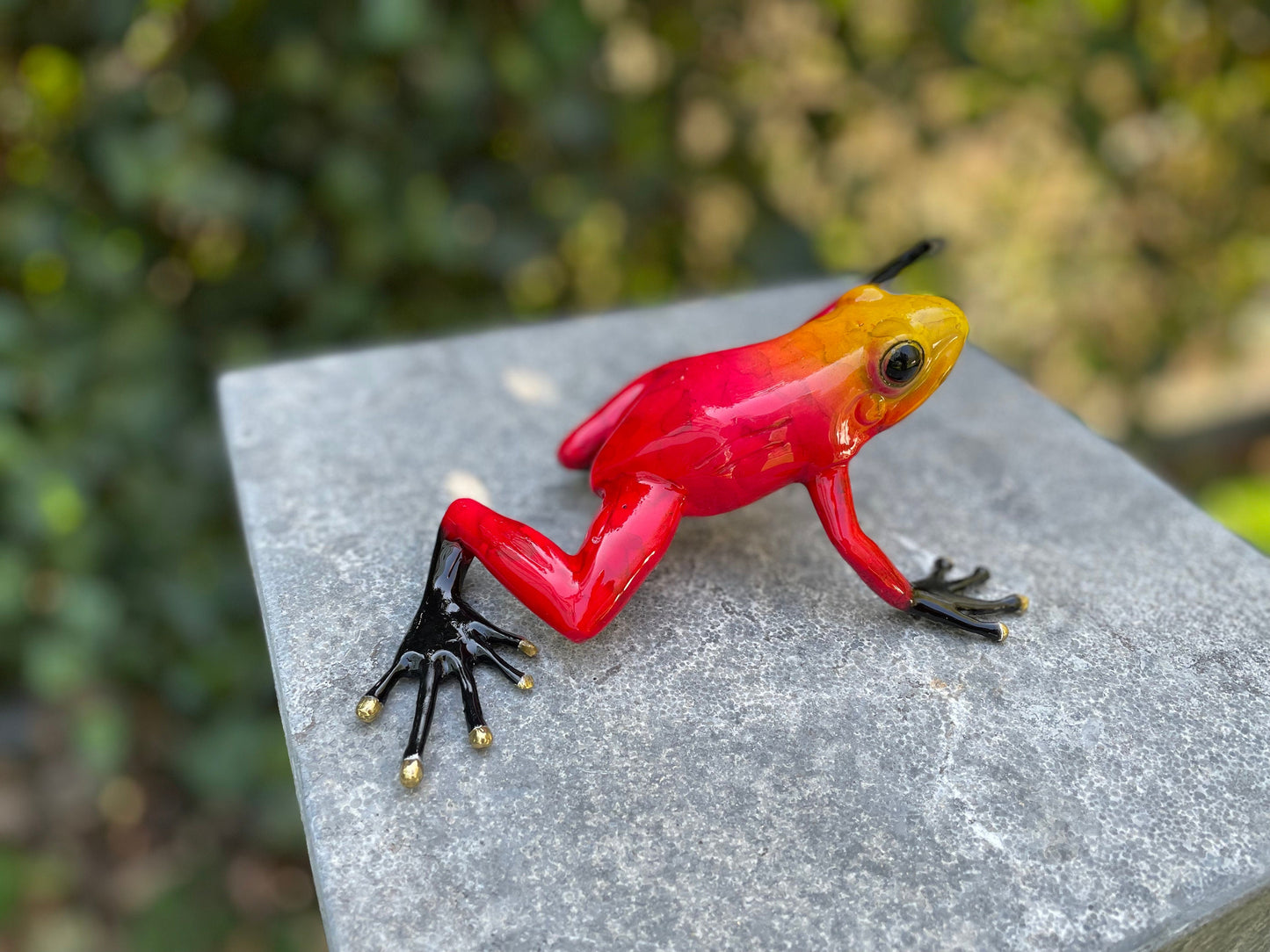 Frog Pose – Bronze Sculpture. 17x12x6cm