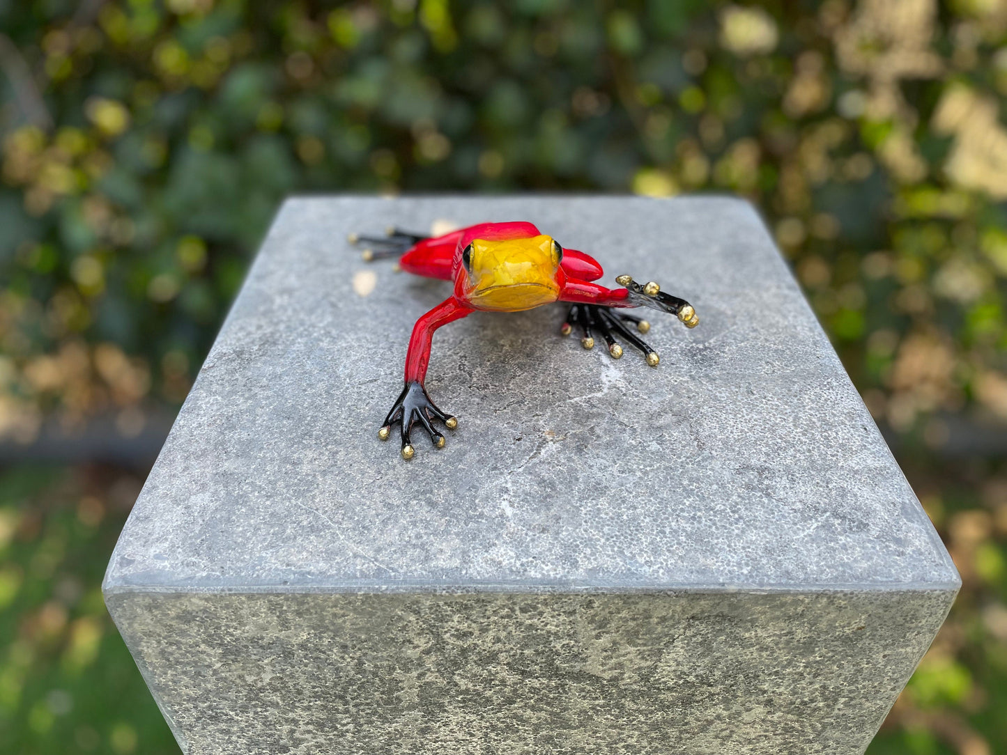 Frog Pose – Bronze Sculpture. 17x12x6cm