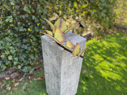Butterfly Dance – Bronze Sculpture. 38x11x50cm - 2.6Kg