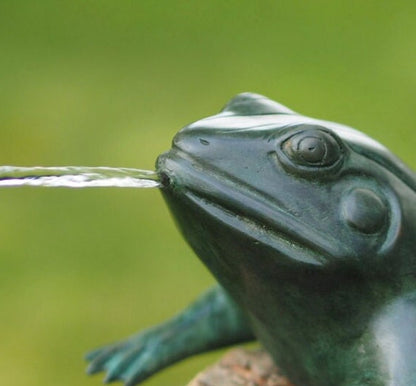 Frog Fountain – Bronze Sculpture. 20x16x9cm - 1.3Kg