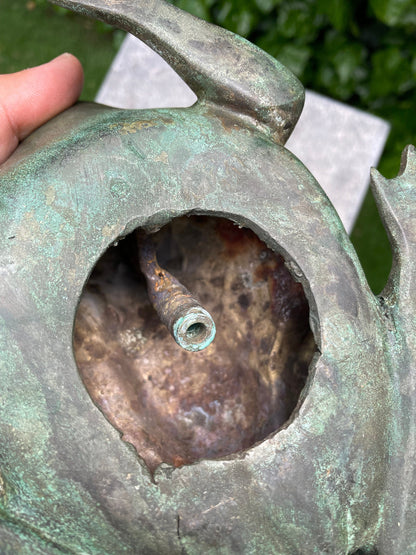 Frog Fountain – Bronze Sculpture. 20x16x9cm - 1.3Kg