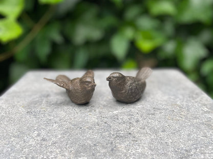 Duo Birds – Bronze Sculpture. 7x6x3cm - 0.3Kg