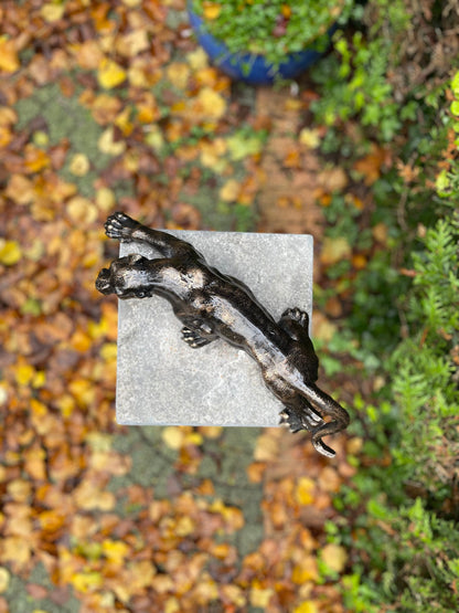 Crouching Panther – Bronze Sculpture. 4.3Kg