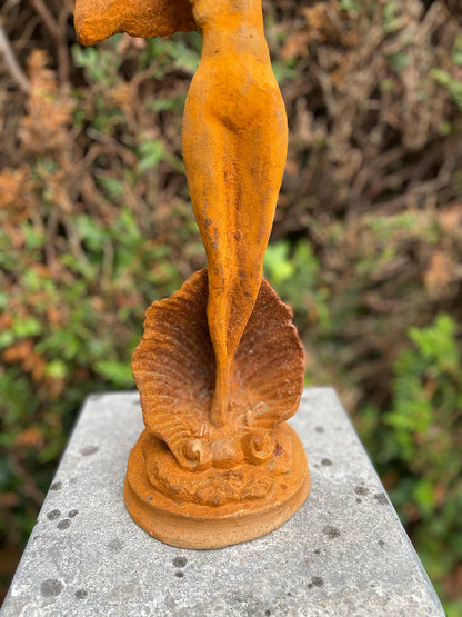 Seashell Lady – Iron Sculpture. 44x14x14cm - 4.3Kg