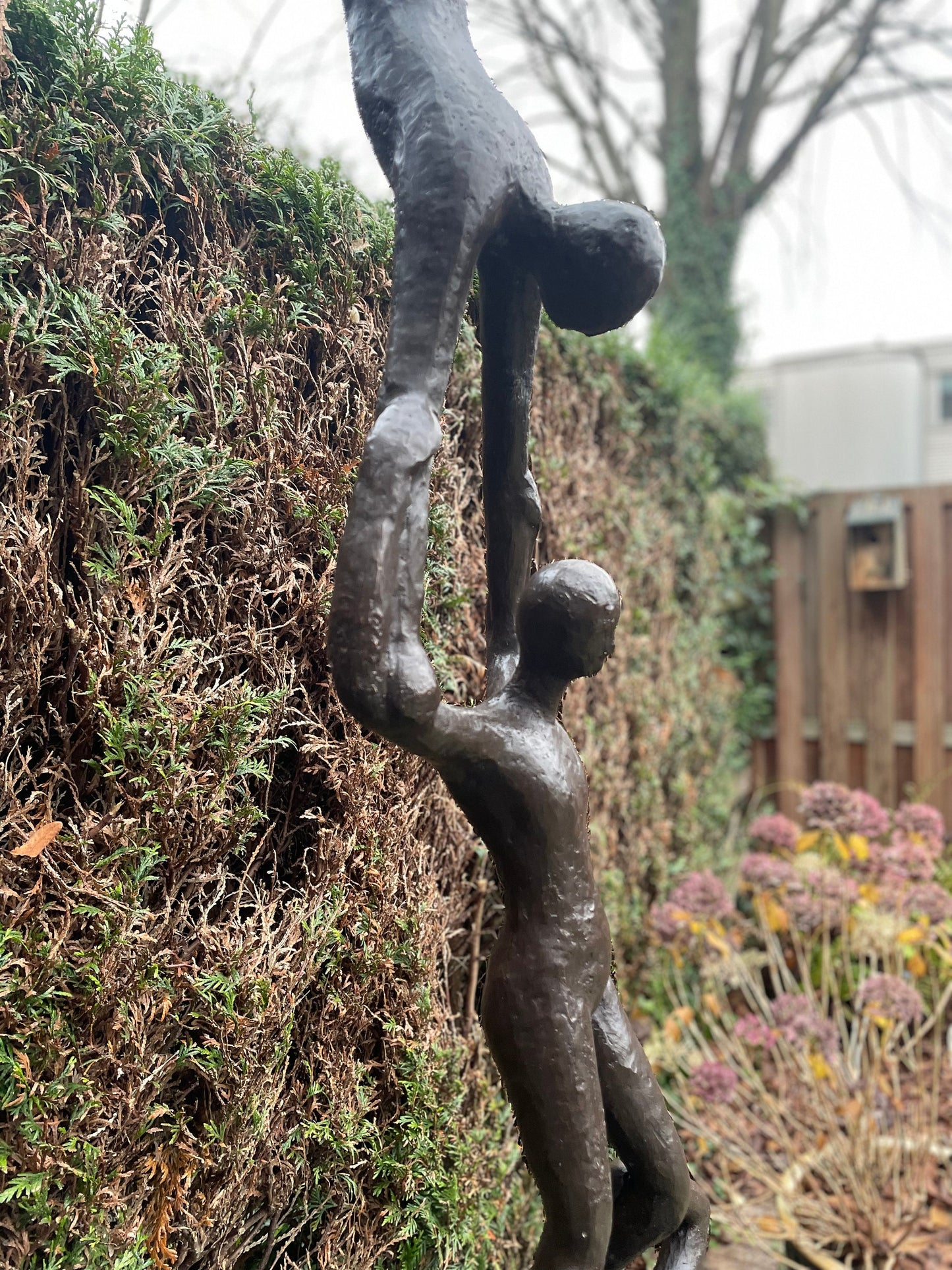 Human Tower – Bronze Sculpture. 27x27x155cm - 17Kg