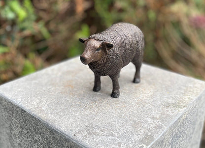 Woolly Sheep – Bronze Sculpture. 14x6x10cm - 0.5Kg