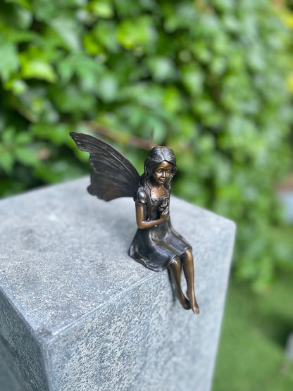 Seated Fairy – Bronze Sculpture. Variations Available - Approx. 0.7Kg