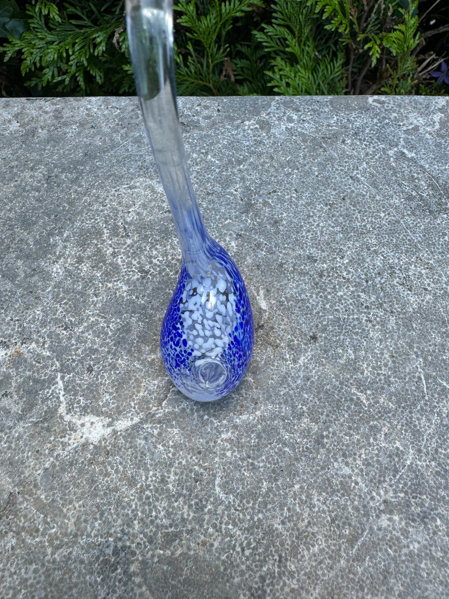 Blue Swan – Glass Sculpture. 12x3x10cm - 0.1Kg