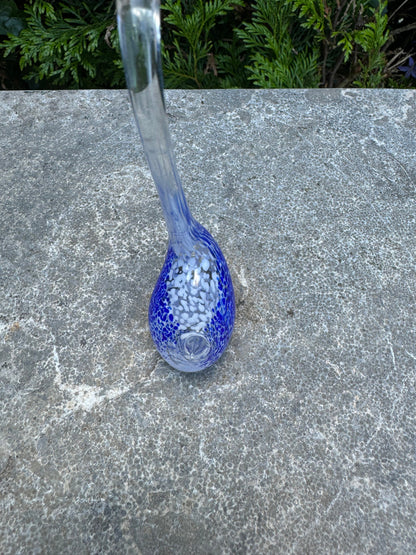 Blue Swan – Glass Sculpture. 12x3x10cm - 0.1Kg