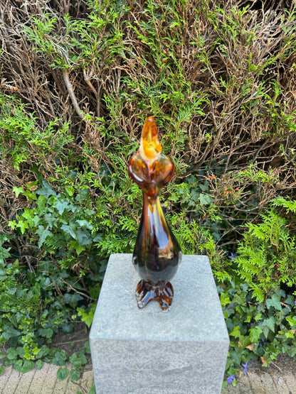 Colorful Pelican – Glass Sculpture. 37x9x15cm - 2.6Kg
