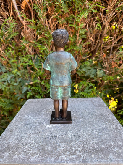 Standing Boy – Bronze Sculpture. 8x5x20cm - 1.2Kg