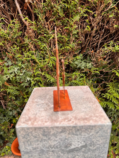 Winter Deer Scene – Iron Sculpture. 21x6x25cm