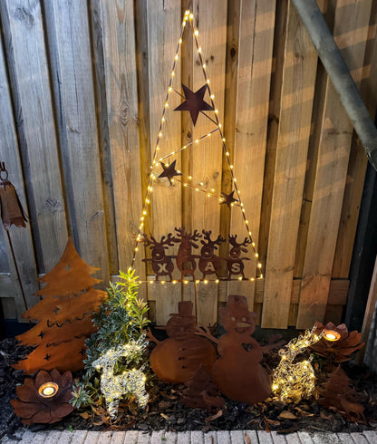 Xmas Reindeer Tree – Iron Sculpture. 58x1x160cm