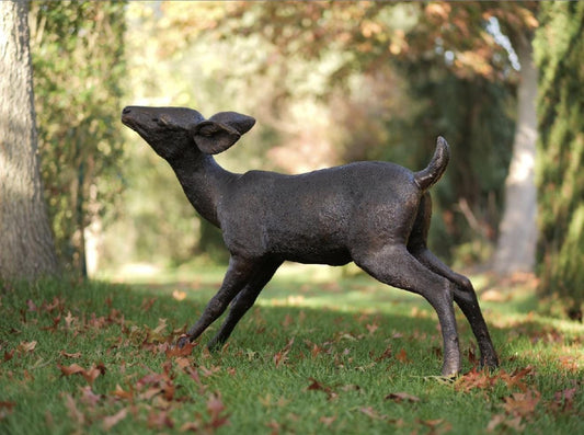 Graceful Fawn – Bronze Sculpture. 81x40x60cm - 14Kg