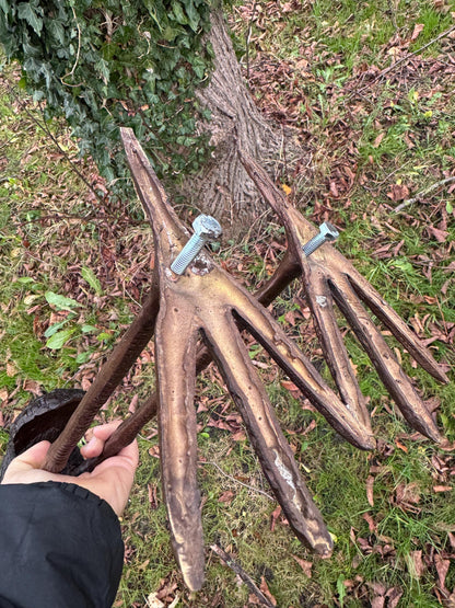Garden Crane – Bronze Sculpture. 20x14x61cm - 2Kg