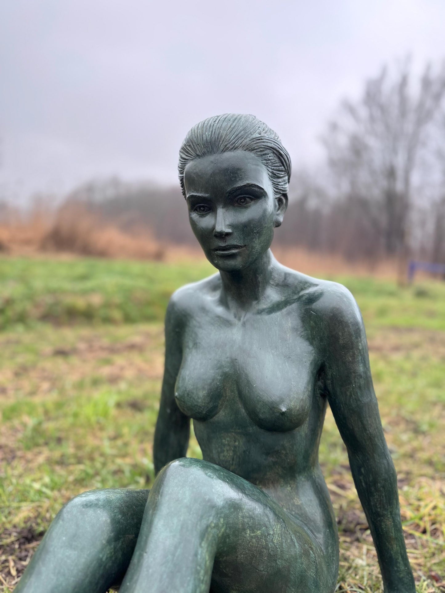 Serene Woman – Bronze Sculpture. 70x51x69cm - 12Kg