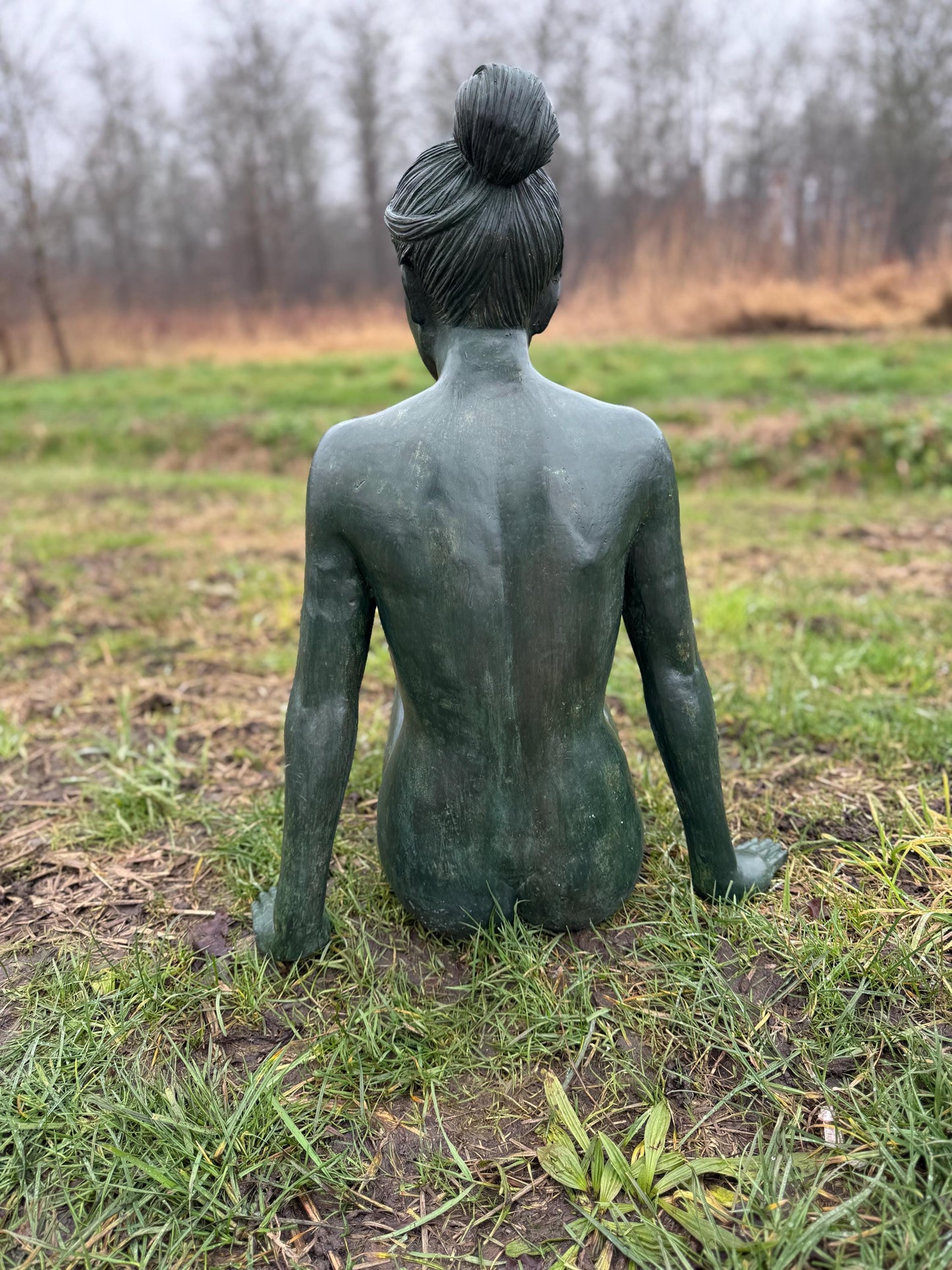 Serene Woman – Bronze Sculpture. 70x51x69cm - 12Kg