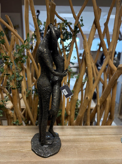 Timeless Lovers – Bronze Sculpture. 25x24x78cm