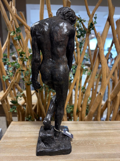 Weight of Reflection – Bronze Sculpture. 27x31x80cm