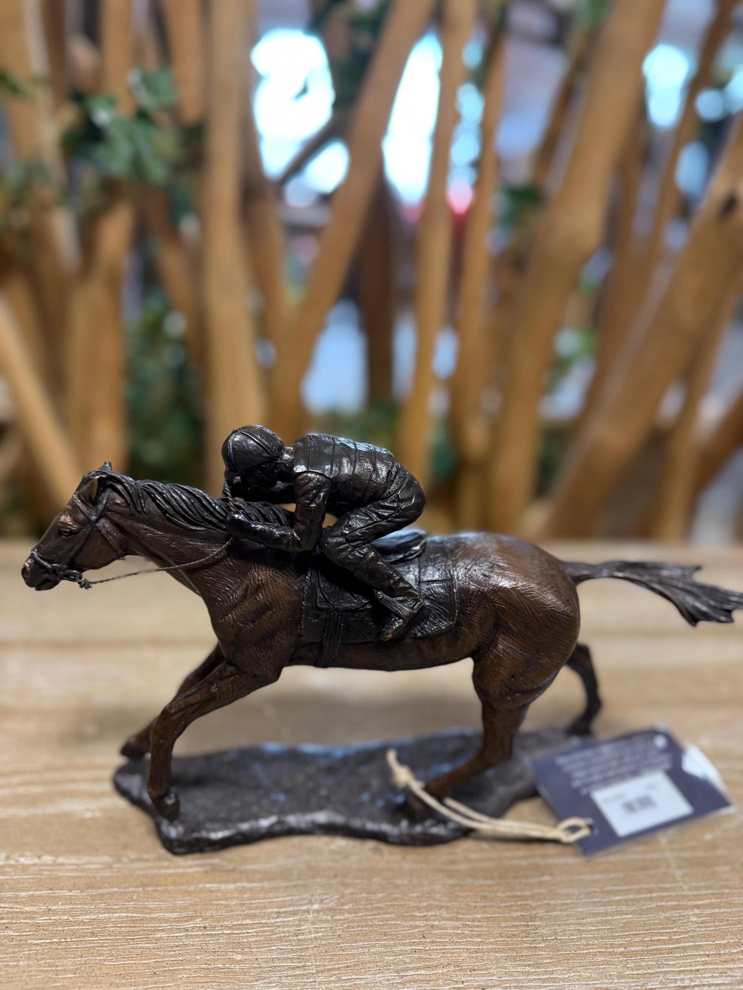 Racehorse in Action – Bronze Sculpture. 28x7x17cm