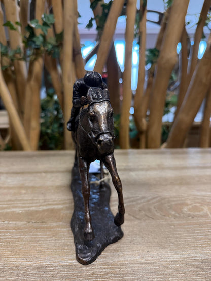 Racehorse in Action – Bronze Sculpture. 28x7x17cm