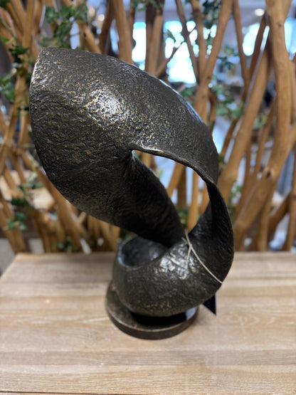 Spiral Flow – Bronze Sculpture. 33x27x55cm