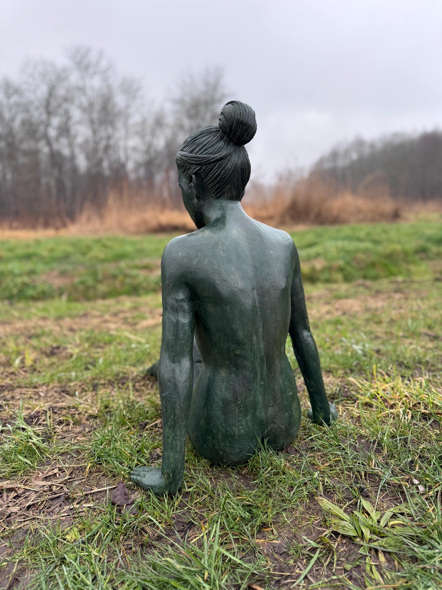 Serene Woman – Bronze Sculpture. 70x51x69cm - 12Kg