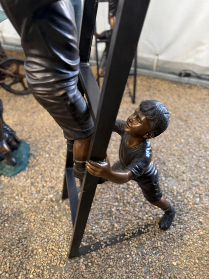 Adventure on the Ladder – Bronze Sculpture. 60x45x240cm