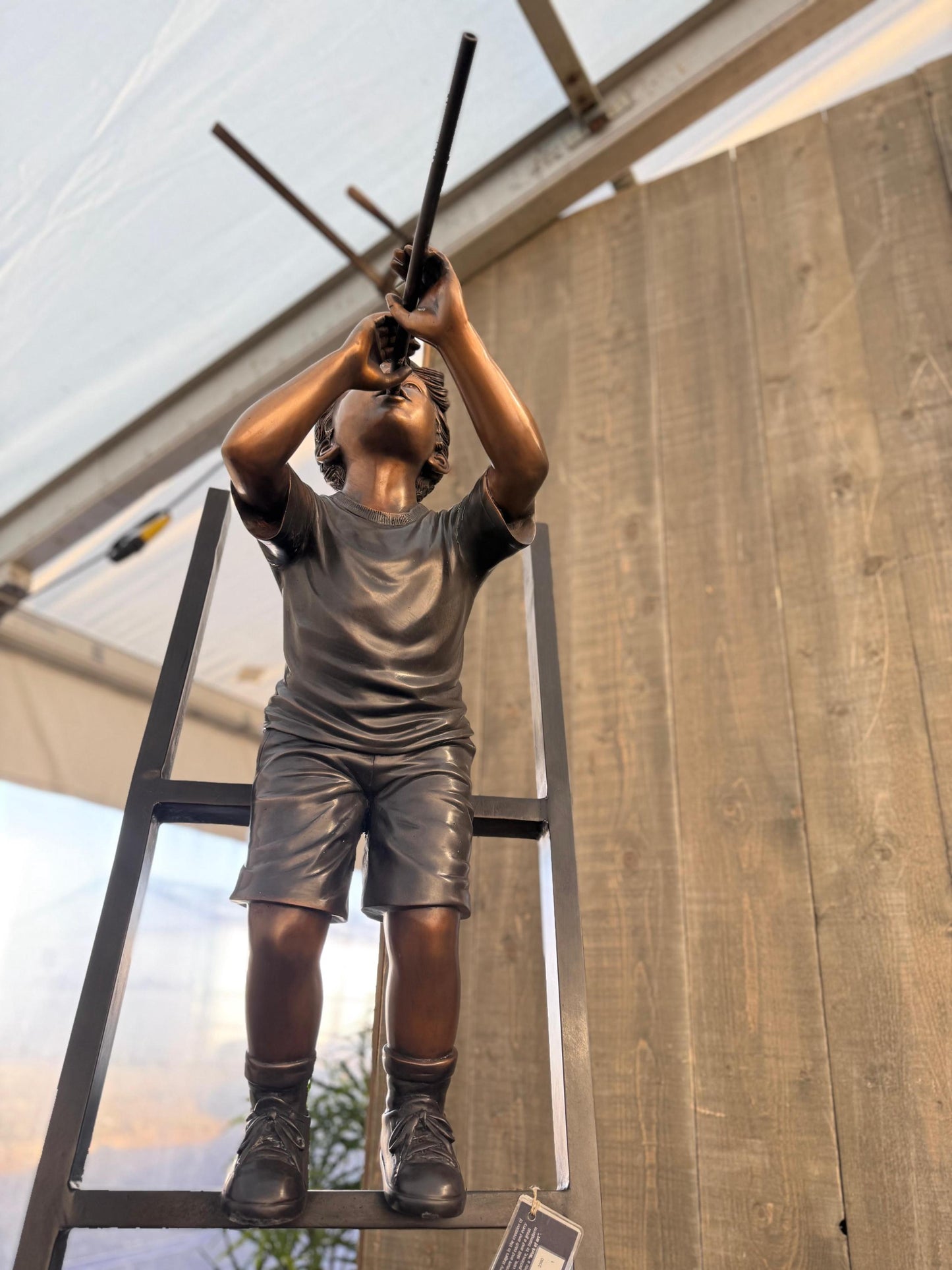 Adventure on the Ladder – Bronze Sculpture. 60x45x240cm