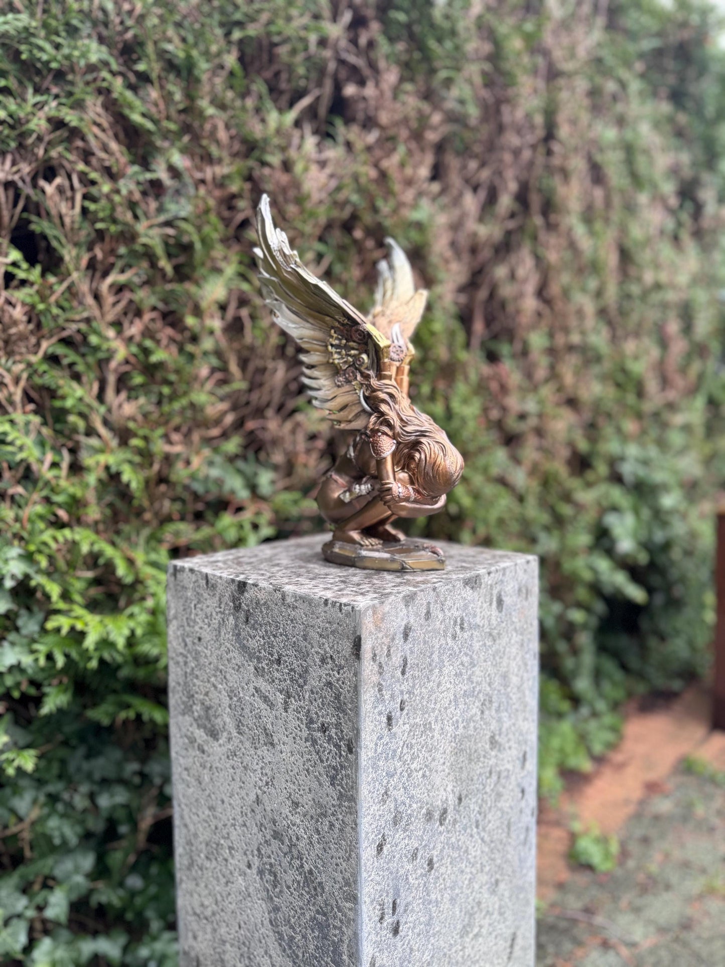 Winged Warrior – Bronze Sculpture. 11x37cm - 1Kg