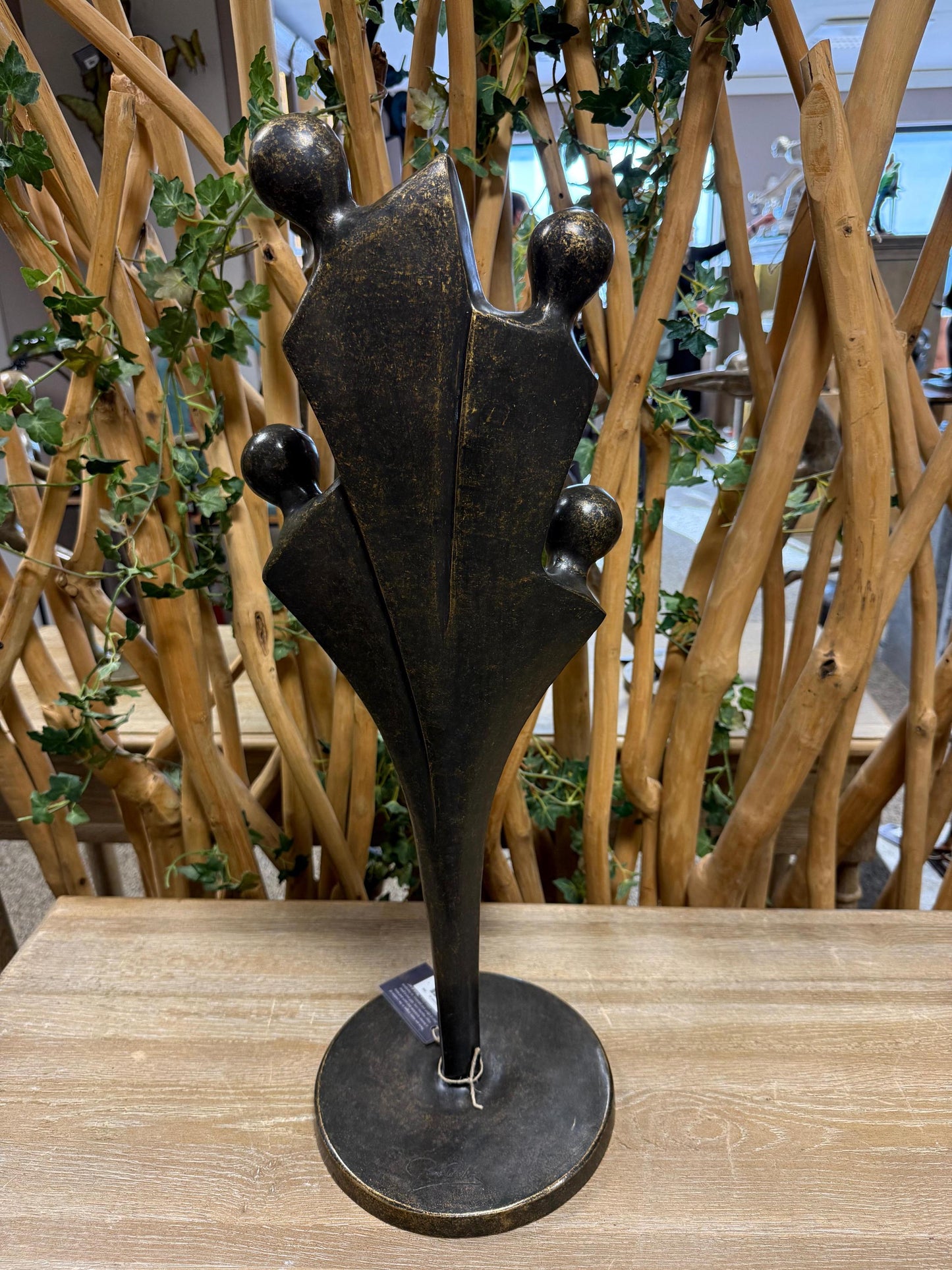 Together We Grow – Bronze Sculpture. 23x23x65cm