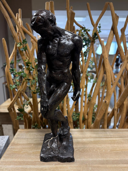 Weight of Reflection – Bronze Sculpture. 27x31x80cm