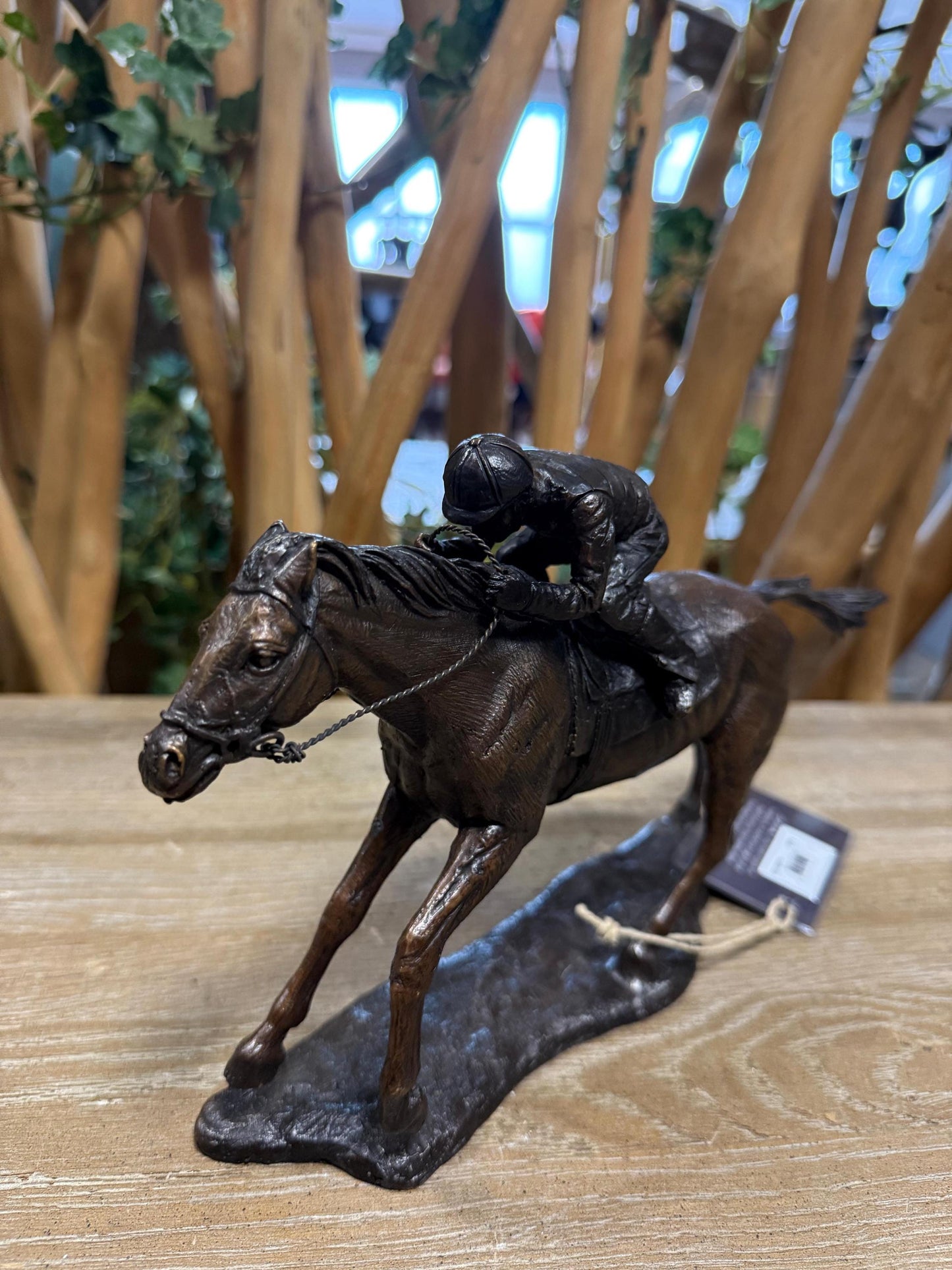 Racehorse in Action – Bronze Sculpture. 28x7x17cm