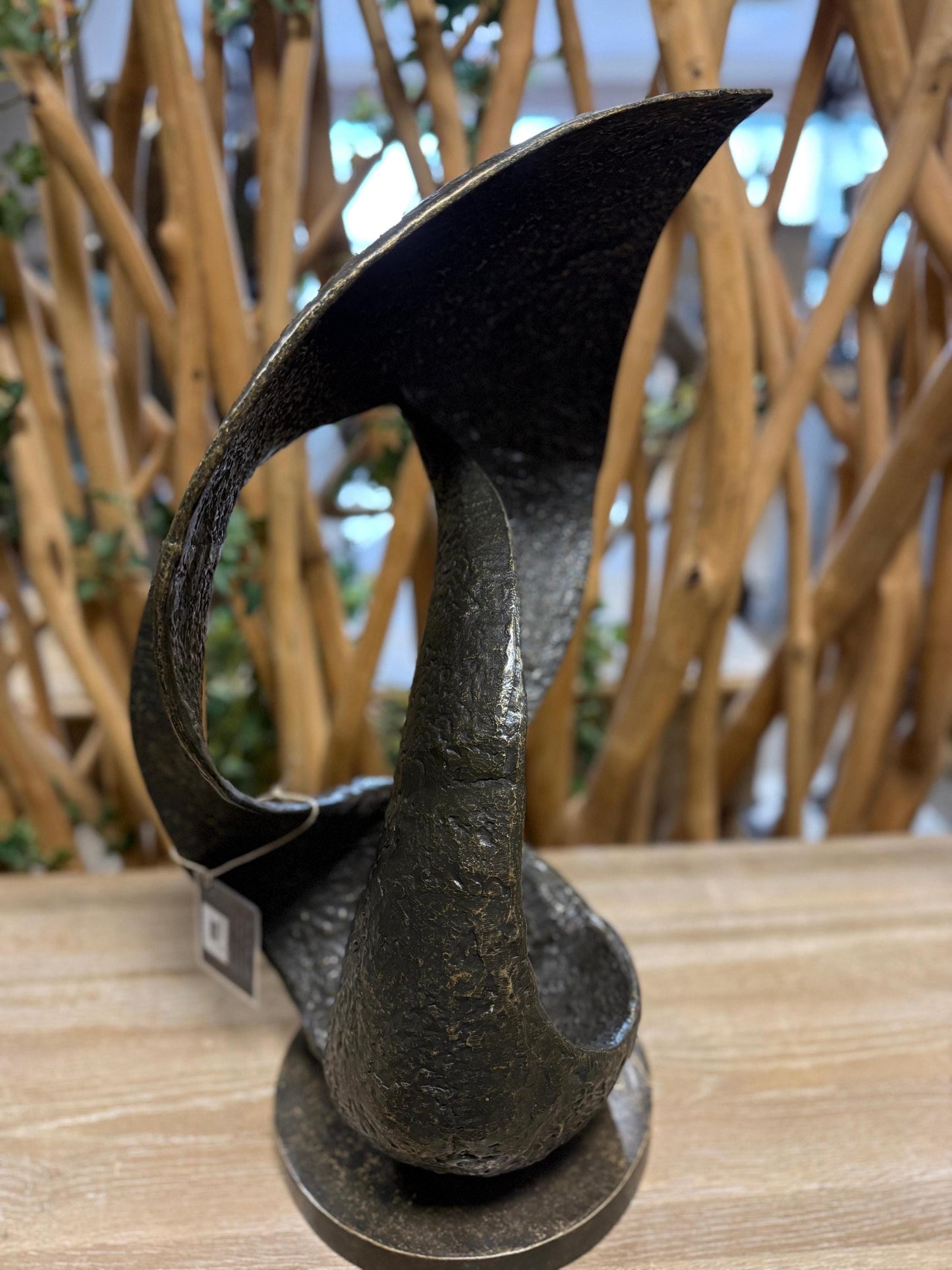 Spiral Flow – Bronze Sculpture. 33x27x55cm