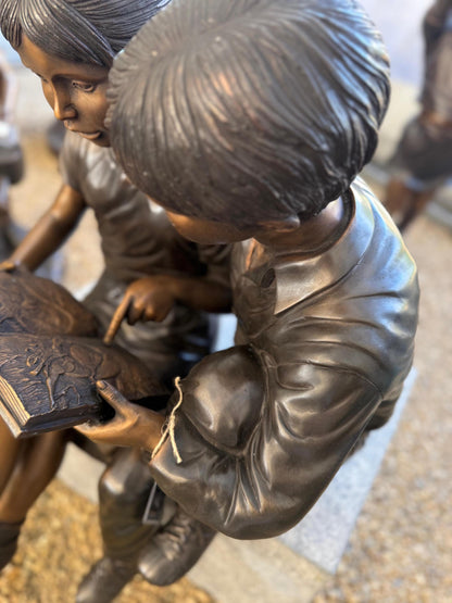 Shared Stories – Bronze Sculpture. 52x53x80cm