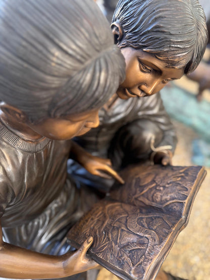 Shared Stories – Bronze Sculpture. 52x53x80cm