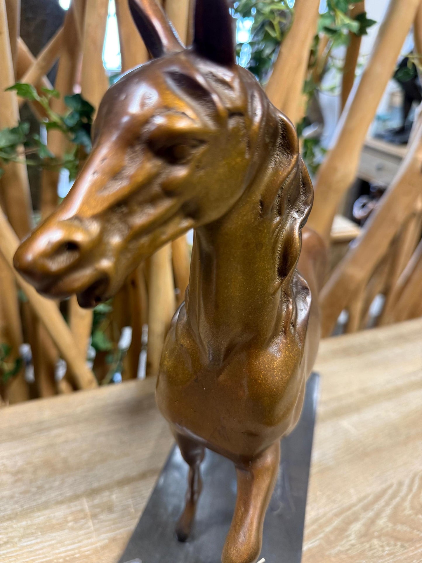 Trotting Horse – Bronze Sculpture. 44x14x37cm
