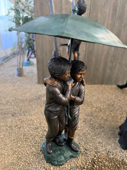 Sheltered Together – Bronze Sculpture. 43x53x127cm