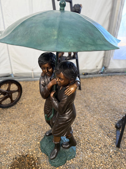 Sheltered Together – Bronze Sculpture. 43x53x127cm