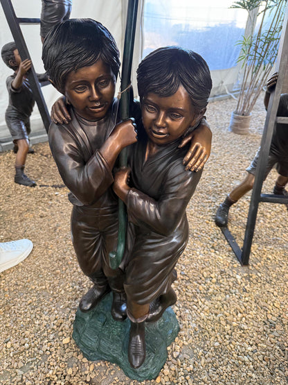 Sheltered Together – Bronze Sculpture. 43x53x127cm