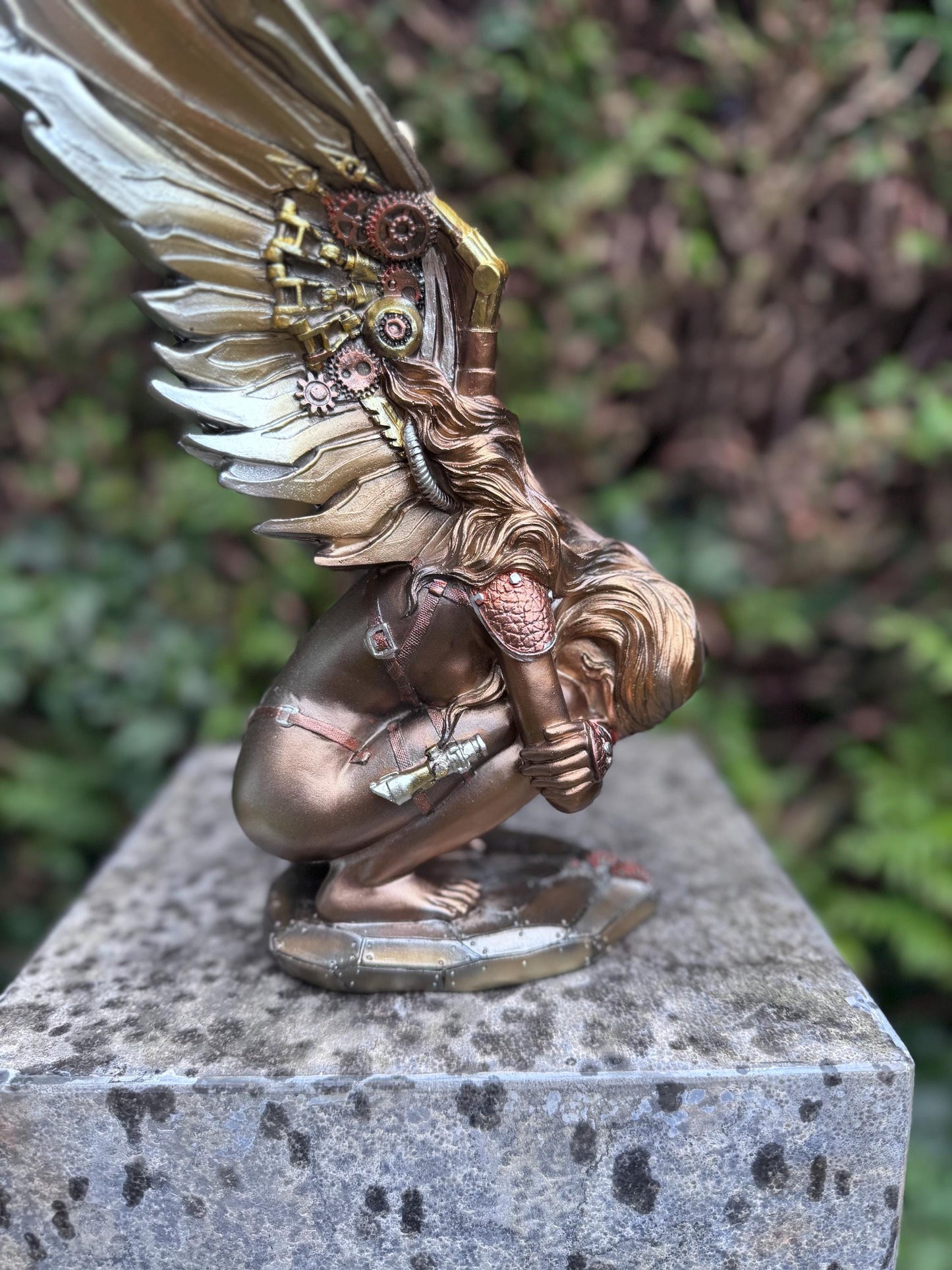 Winged Warrior – Bronze Sculpture. 11x37cm - 1Kg
